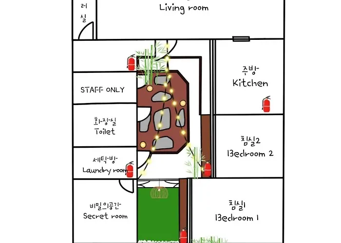 Daire Hanok Private House With Frond Yard *